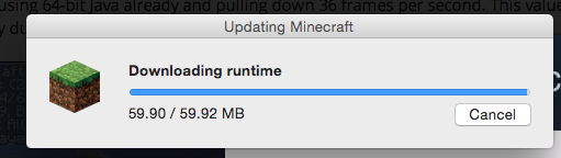 How to fix the downloading runtime error for minecraft mac os x 10